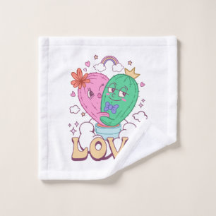 Love Valentine Wash Cloth