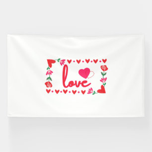 Love Valentine's Day 6x10 Vinyl Banner