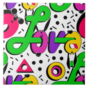 Love, Valentine's day Ceramic Tile