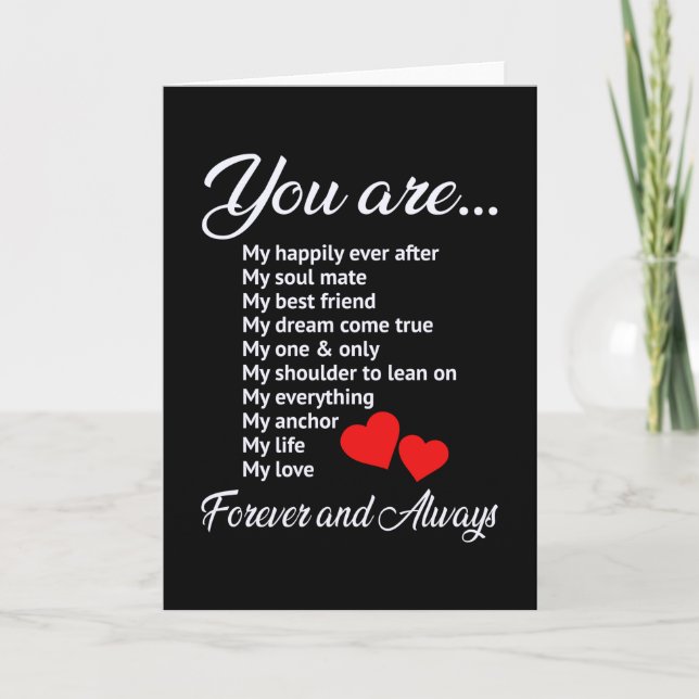 Love Valentine's Day Couples Heart Funny Gift Idea Card (Front)