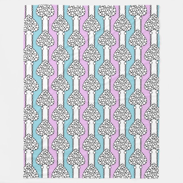 Love, Valentine's day Fleece Blanket (Front)