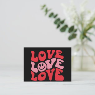 Love Valentine's Day Groovy Funny Holiday Card