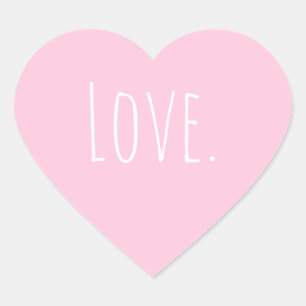 Love Valentine's Day Heart Sticker