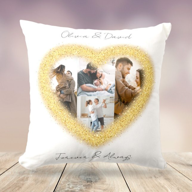 Love Valentine's Day Photo Collage Cushion (Creator Uploaded)