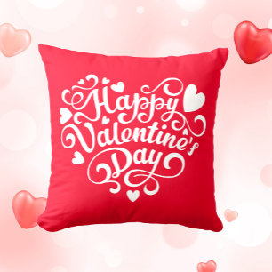 Love Valentine's Day Red Cushion