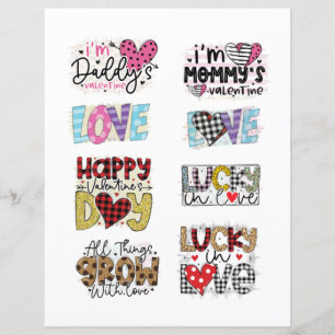Love Valentines Day Romantic Scrapbook elements