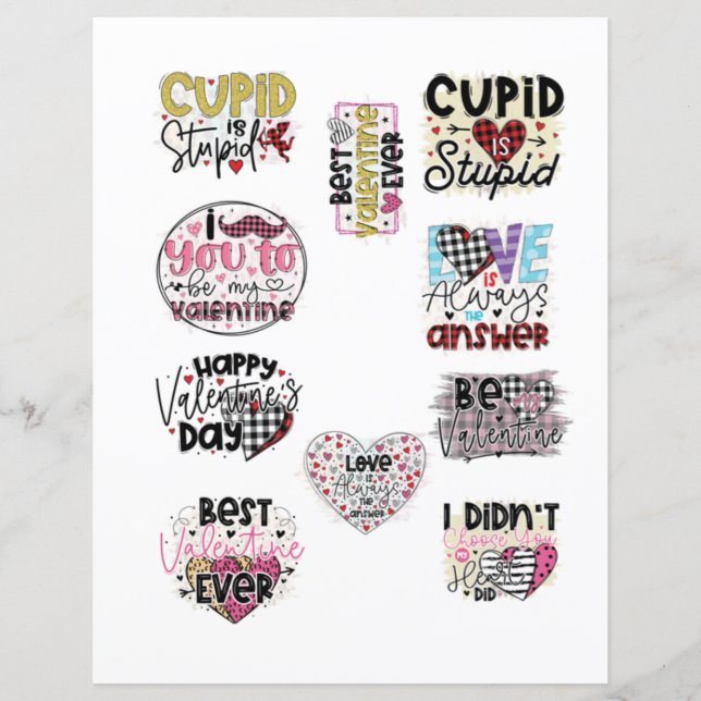 Love Valentines Day Romantic Scrapbook elements  (Front)