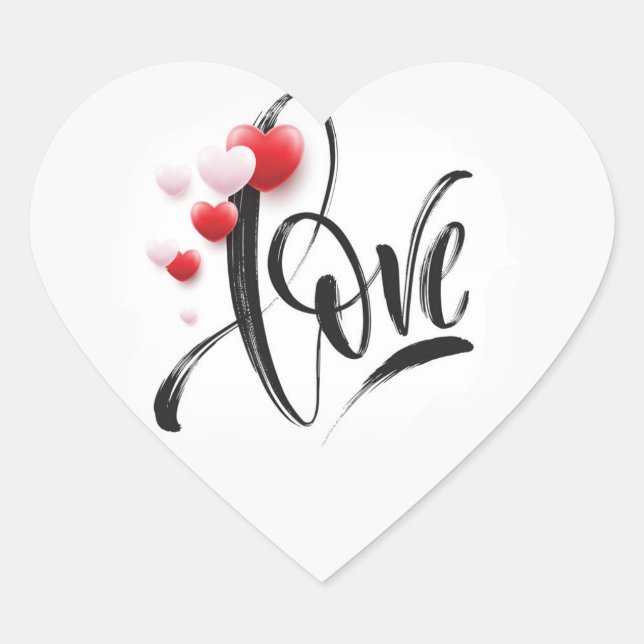 Love Valentine's Day Sticker (Front)
