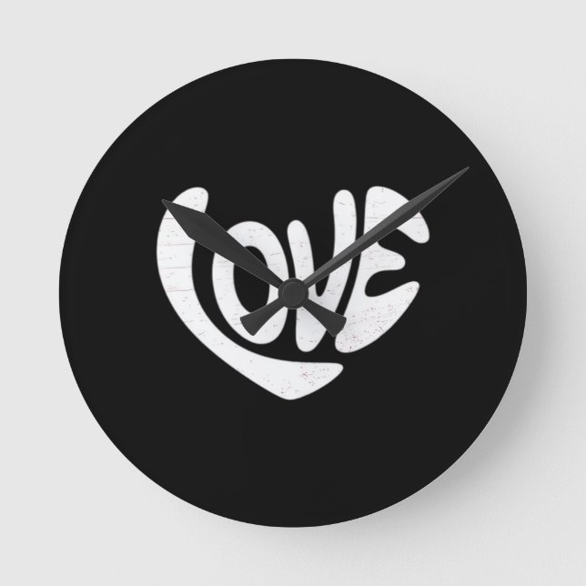 Love Valentine's Day Women's Valentine's Day Essen Round Clock (Front)