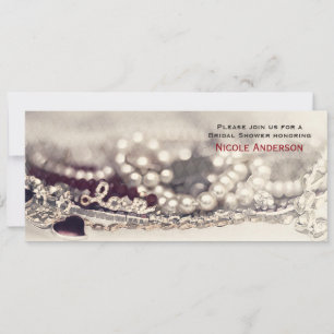 Love Valentines Vintage Glam Bridal Invitations