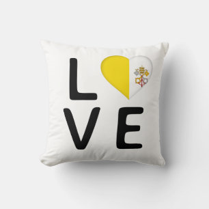 Love - Vatican City Flag Cushion