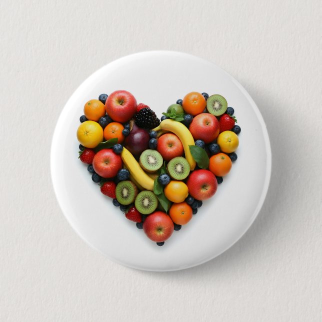 Love Vegan 6 Cm Round Badge (Front)