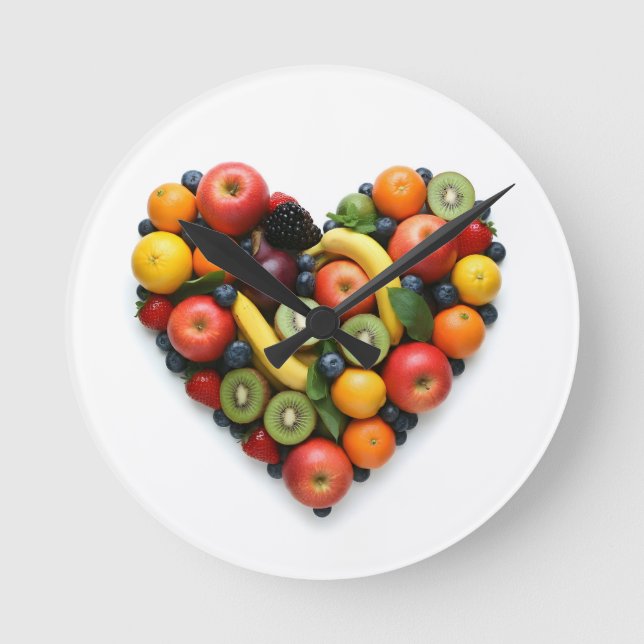 Love Vegan Round Clock (Front)