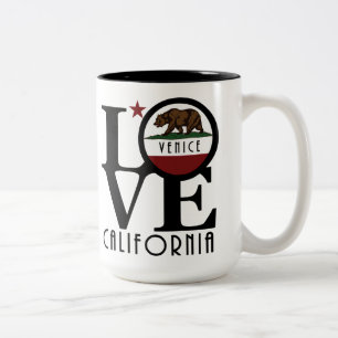 LOVE Venice California 15oz Two-Tone Coffee Mug