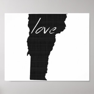 Love Vermont Wall Poster