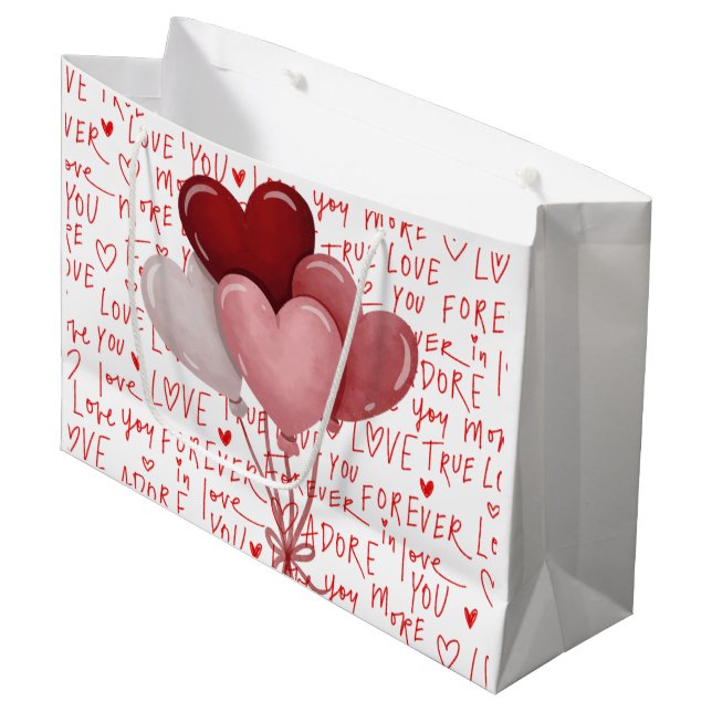 Love Vibes Large Gift Bag (Front Angled)