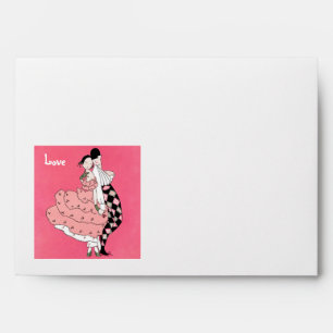 Love. Vintage Art Deco Valentine's Day Envelopes