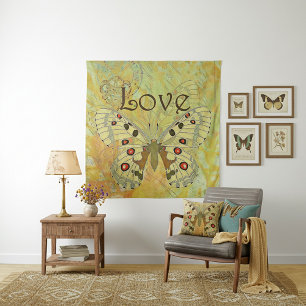 Love vintage butterfly tapestry