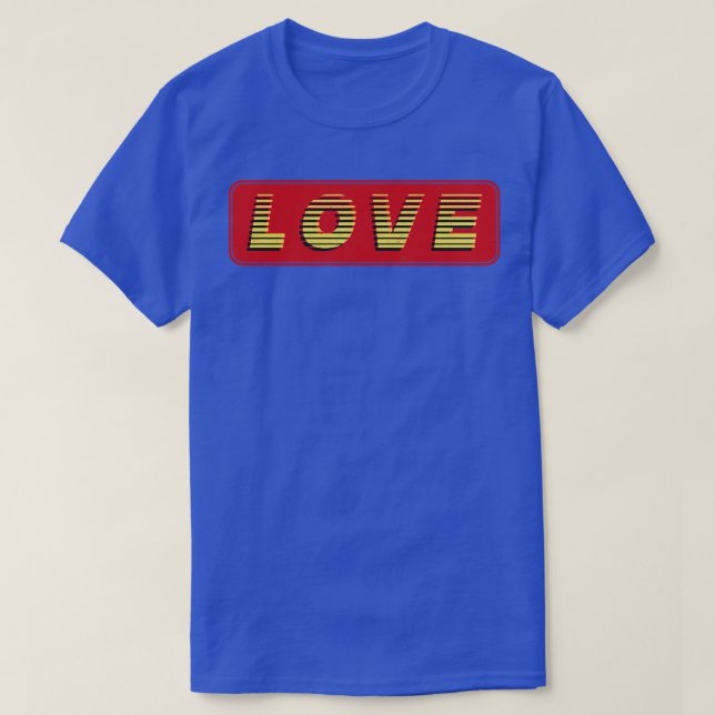 Love Vintage Retro Text T-Shirt (Design Front)