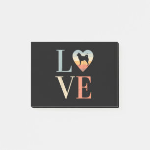 Love Vintage Siberian Husky Gift Valentines gift Post-it Notes