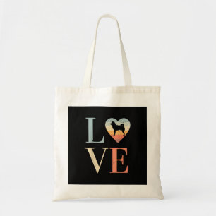 Love Vintage Siberian Husky Gift Valentines gift Tote Bag