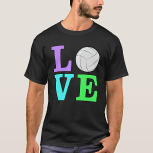Love Volleyball - Colourful version 1 T-Shirt