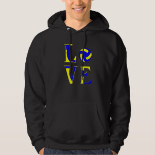 Love Volleyball Cute Volleyball For Teen Girls and Hoodie