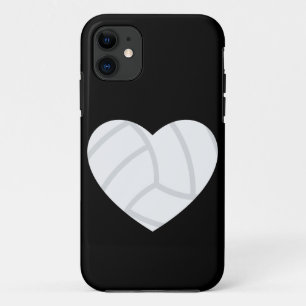 love volleyball heart sports athletic iPhone 11 case