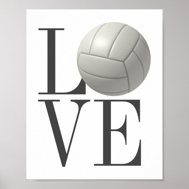 LOVE Volleyball Poster (Front)