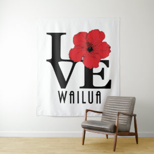 LOVE Wailua Hawaii Tapestry