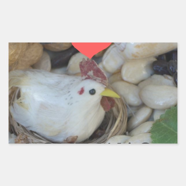 Love was in the Air Rectangular Sticker (Front)