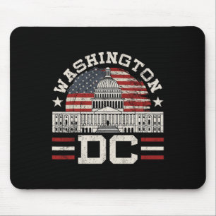 Love Washington Dc Usa Gift Design Idea Mouse Pad