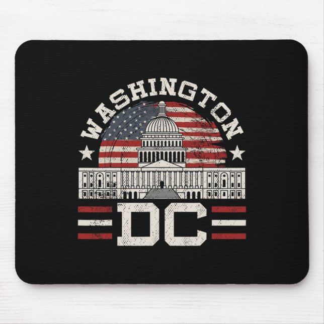 Love Washington Dc Usa Gift Design Idea  Mouse Pad (Front)