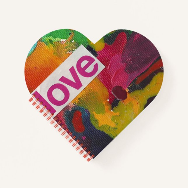 Love watercolor collage notebook (Front)