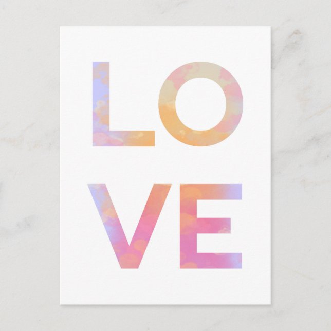 Love, watercolor postcard (Front)