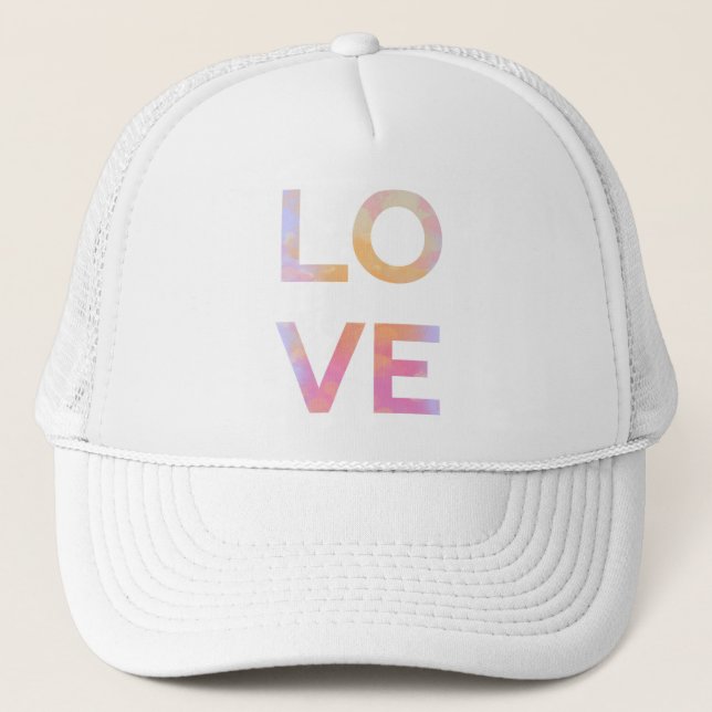 Love, Watercolor Trucker Hat (Front)
