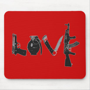 Love Weapons Mouse Pad