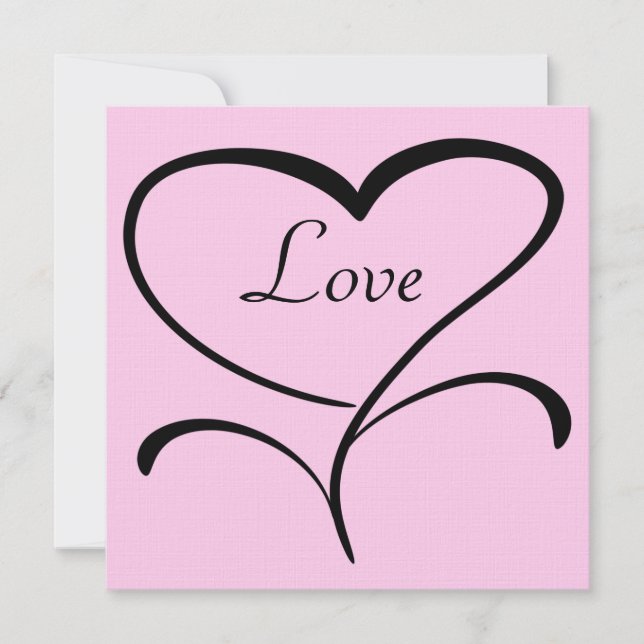 Love Wedding Invitation (Front)