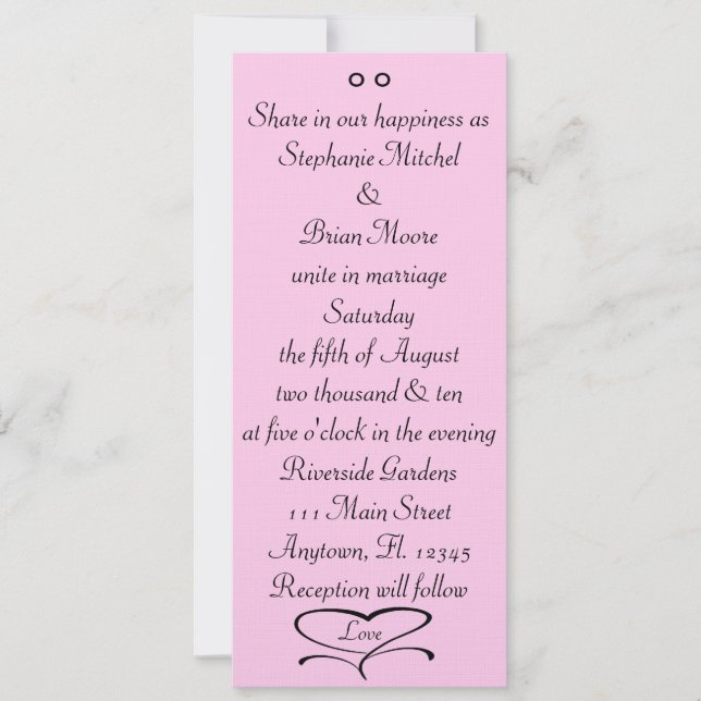 Love Wedding Invites (Front)