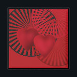 Love . Wedding  Magnet<br><div class="desc">Love . Wedding ,  red ,  2 hearts ,  red and black ,  gift ,  greeting ,  abstract ,  love ,  Valentine's day</div>