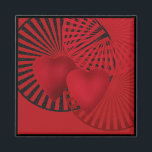 Love . Wedding  Magnet<br><div class="desc">Love . Wedding ,  red ,  2 hearts ,  red and black ,  gift ,  greeting ,  abstract ,  love ,  Valentine's day</div>