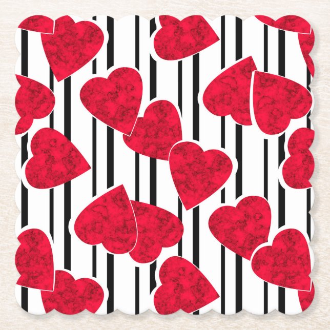 Love, wedding, Valentine's day Paper Coaster (Front)