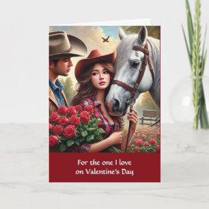Love  Western Valentine's Day Holiday Card