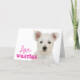 Love Westies Blank Note Card