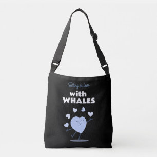 Love Whales Funny Gift for Whales Lovers Crossbody Bag