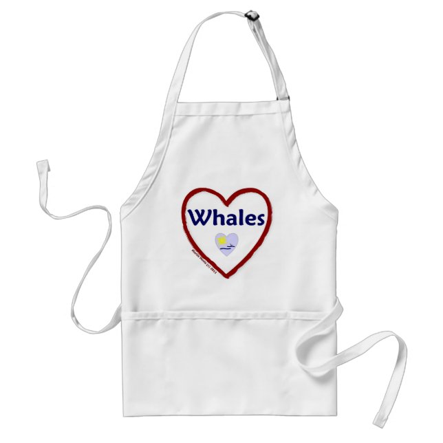 Love Whales Standard Apron (Front)