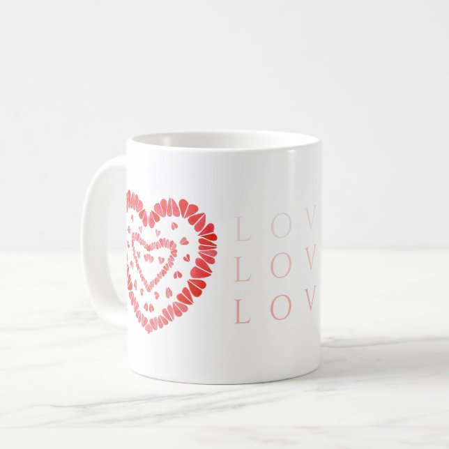 LOVE White Mug (Front Left)