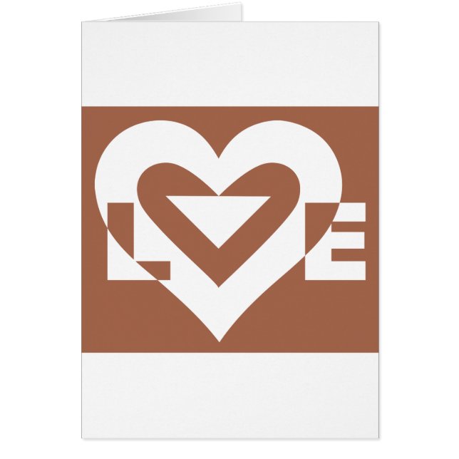 Love White on Brown (Front)