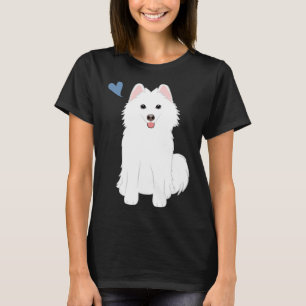 Love White Pomsky Pomeranian Husky T-Shirt