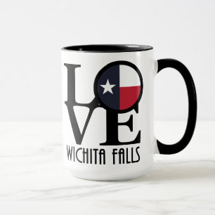 LOVE Wichita Falls Texas 15oz Mug